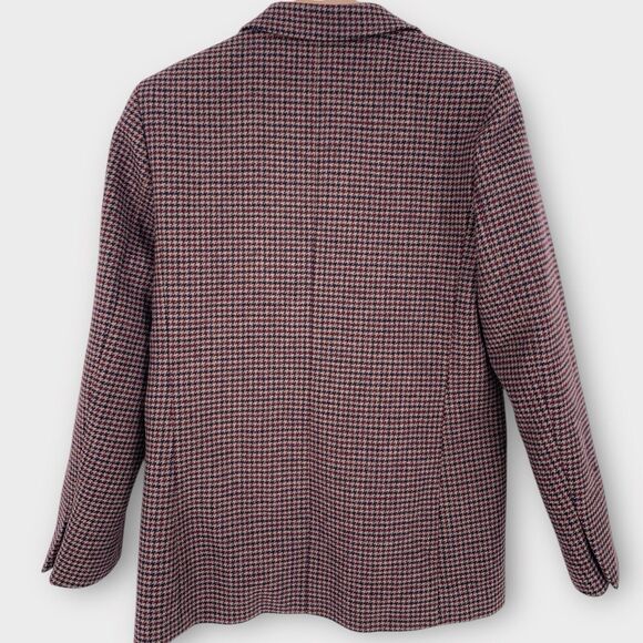 SANDRO Tomy Single-Breasted Houndstooth Wool-Blend Blazer Women's EU 36 / US 4 - Picture 4 of 16